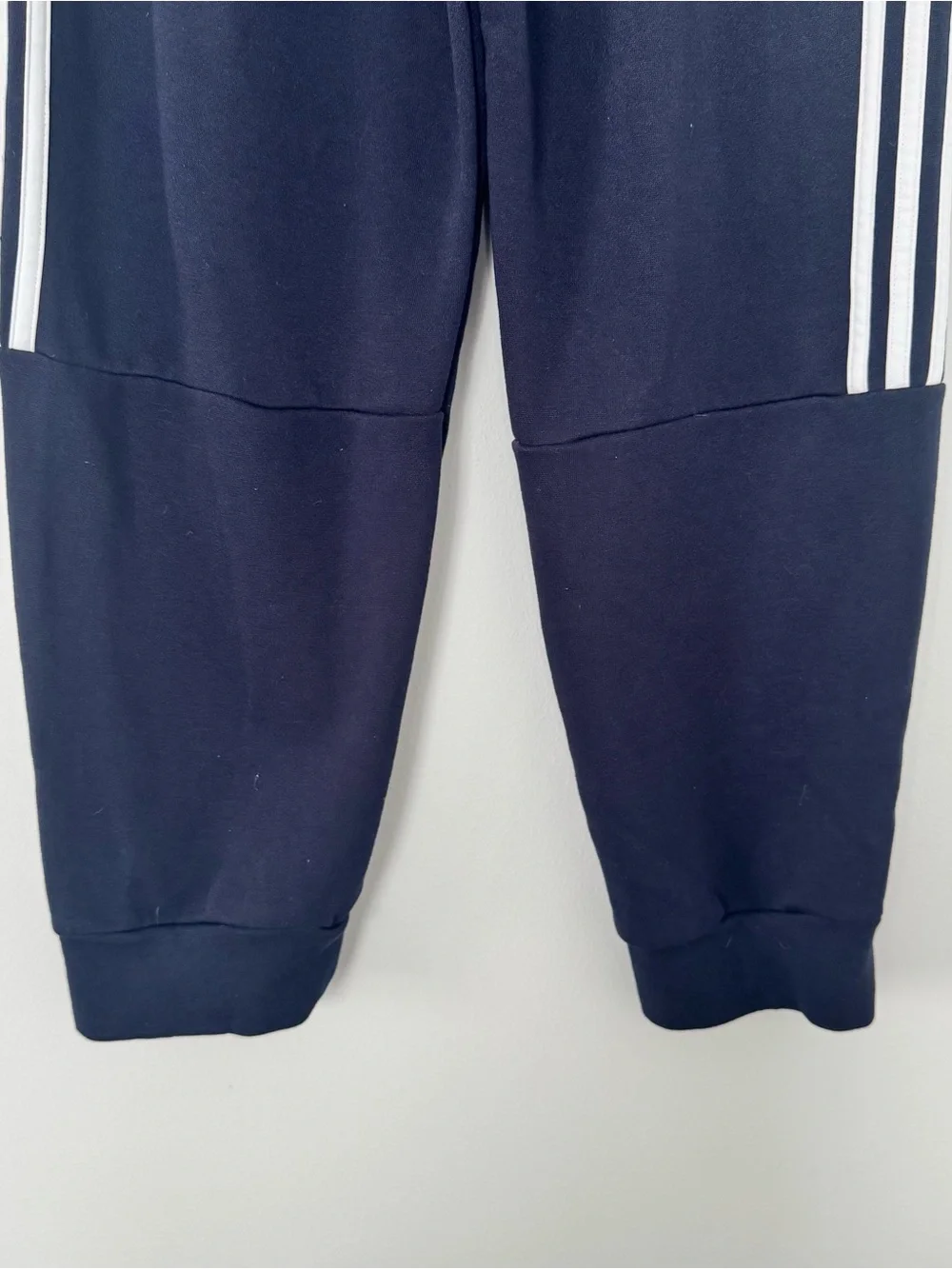 adidas Essentials 3 Stripes French Terry Tapered Joggers Men M Black FP7695